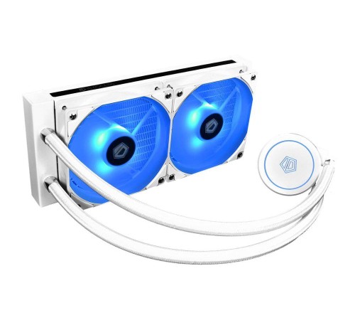 Комплект водяного охлаждения ID-Cooling ZOOMFLOW_240XT_SNOW (универсальный, 250W, 18.0–26.4 dB, 700-1500 rpm, 2x120мм, п Комплект водяного охлаждения ID-Cooling ZOOMFLOW_240XT_SNOW (универсальный, 250W, 18.0–26.4 dB, 700-1500 rpm, 2x120мм, п