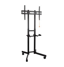 Стойка на колесах Arm media PT-STAND-7 черная для TV/LFD 32"-80", полка, max VESA 600x400, высота 1060-1500 мм