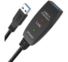 Кабель-адаптер USB3.0-repeater, удлинительный активный <Am-->Af> 5м iOpen (Aopen/Qust)<ACU827A-5M>