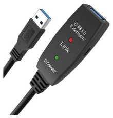 Кабель-адаптер USB3.0-repeater, удлинительный активный <Am-->Af> 5м iOpen (Aopen/Qust)<ACU827A-5M>