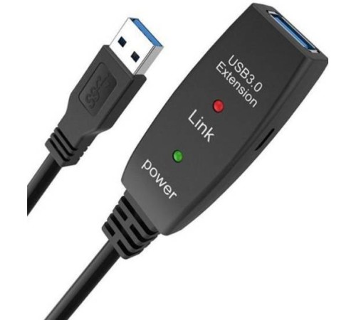 Кабель-адаптер USB3.0-repeater, удлинительный активный <Am-->Af> 5м iOpen (Aopen/Qust)<ACU827A-5M>