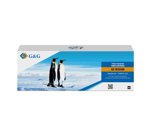 Картридж G&G, аналог HP W2030X/415X черный 7.5k с чипом (reman chip)