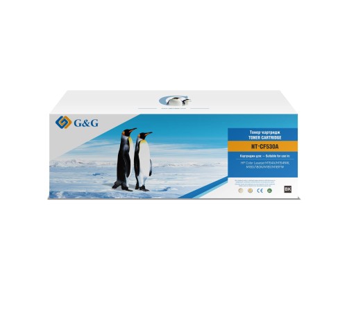 Картридж G&G, аналог HP CF530A/205A черный 1.1k с чипом