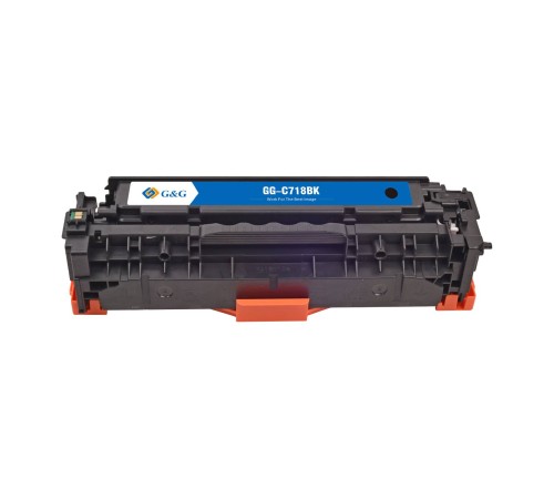 Картридж G&G, аналог HP CC530A/304A/Canon 718 черный 3.5k с чипом
