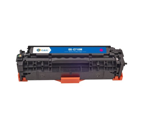 Картридж G&G, аналог HP CC533A/304A/Canon 718 красный 2.8k с чипом
