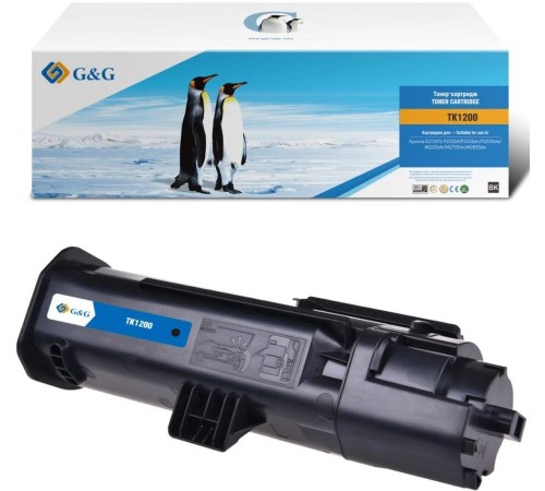 Тонер-картридж G&G, аналог Kyocera TK-1200 3k с чипом