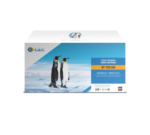 Тонер-картридж G&G, аналог Kyocera TK-3190 25k с чипом