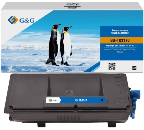 Тонер-картридж G&G, аналог Kyocera TK-3170 15.5k с чипом Тонер-картридж G&G, аналог Kyocera TK-3170 15.5k с чипом