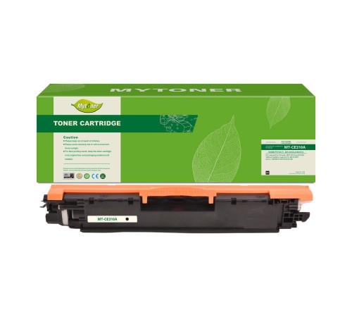 Тонер-картридж MyToner, аналог HP CE310A/126A/Canon 729 черный 1.2k с чипом