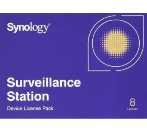 Synology Device License Pack 8 8-camera expansion pack (incl activation key to increase number cameras attached to NAS)