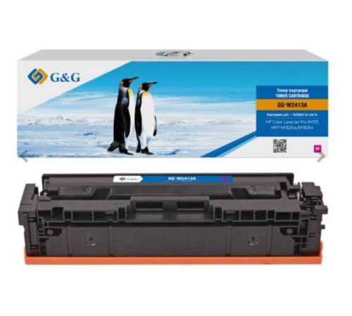 Картридж G&G, аналог HP W2413A/216A красный 0,85K с чипом