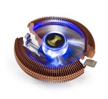 Exegate EX286154RUS Кулер ExeGate Wizard EE91-PWM.Cu.BLUE (Al+Copper, LGA775/1150/1151/1155/1156/1200/AM2/AM2+/AM3/AM3+/AM4/FM1/FM2/754/939/940, TDP 80W, Fan 90mm, PWM, 800-2400RPM, Hydro bearing, 4pi