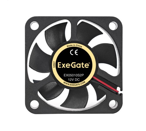 Exegate EX283365RUS Вентилятор ExeGate EX05010S2P, 50x50x10 мм, подшипник скольжения, 2pin, 4500RPM, 24dBA