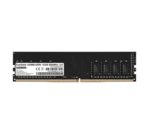 Оперативная память ExeGate 16 ГБ DDR4 2666 МГц DIMM CL19 (EX288046RUS)