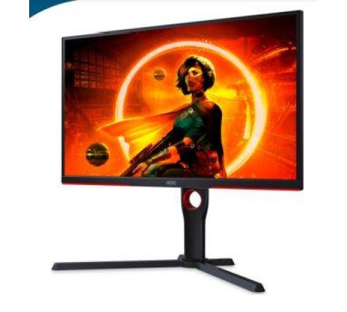 МОНИТОР 25" AOC AGON 25G3ZM Black-Red с поворотом экрана (VA, 1920x1080, 240Hz, 0.5 ms, 178°/178°, 300 cd/m, 80M:1)