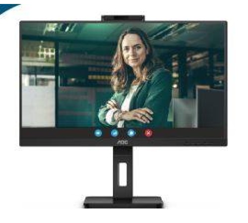 МОНИТОР 23.8" AOC 24P3CW Black с поворотом экрана (IPS, 1920x1080, 75Hz, 4 ms, 178°/178°, 300 cd/m, 1000:1, +HDMI, +DP)