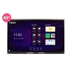 Профессиональная панель 65" HIPER IFP6504-HE (4K, Multi-Touch, 3840x2160, 8 ms, 178°/178°, 400 cd/m, 5000:1, 8GB+128GB)