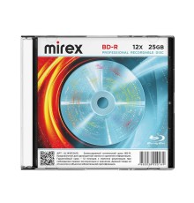 Диск BD-R Mirex 25 Gb, 12x, Slim Case (1), (1/50)