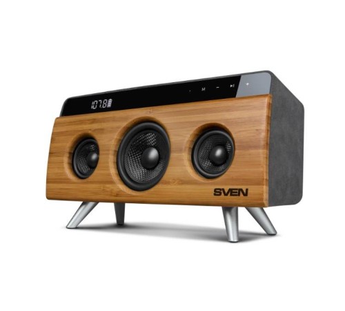 SVEN АС HA-930, бамбук (30 Вт, Bluetooth, FM, USB, LED-дисплей, 2200мА*ч)