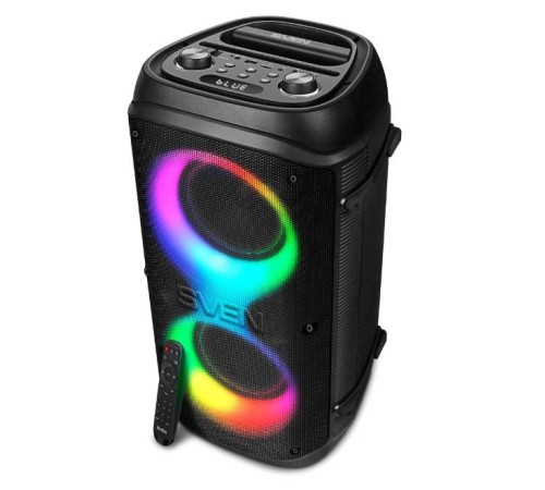 Портативная акустика 2.0 Sven PS-800 SV-021511 черная (100 Вт, TWS, BT, FM, USB, microSD, LED-диспле