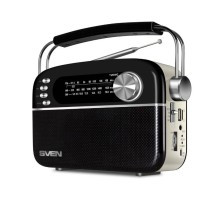 АС SRP-505, черный (3 Вт, Bluetooth, FM/AM/SW, USB, microSD, AUX,  встроенный аккумулятор)