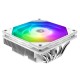 Кулер ID-COOLING IS-55 ARGB WHITE LGA1700/1200/115X/AM5/AM4 низкопрофильный высота 55mm (27шт/кор, TDP 125W, PWM, 5 тепл.трубок + медная база, ARGB FAN 120mm, белый) BOX
