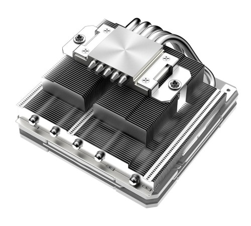 Кулер ID-COOLING IS-55 ARGB WHITE LGA1700/1200/115X/AM5/AM4 низкопрофильный высота 55mm (27шт/кор, TDP 125W, PWM, 5 тепл.трубок + медная база, ARGB FAN 120mm, белый) BOX