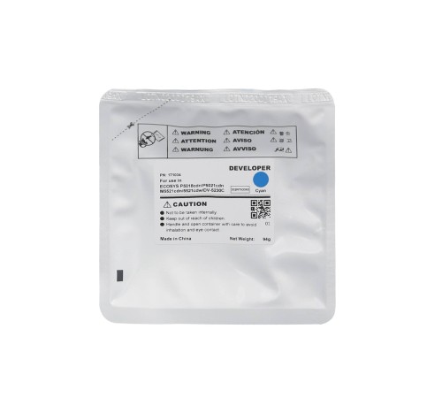 Девелопер для KYOCERA ECOSYS M5521cdn/P5021cdn/M5526cdw (аналог, для восст. DV-5230C, 302R793060) (CET) Cyan, 94г, 100000 стр., CET171034