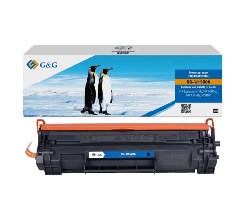 Картридж G&G, аналог HP W1500A/150A черный 975 стр. с чипом