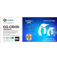 Картридж G&G, аналог HP CE278A/CE285A/CB435A/CB436A/ Canon 125/126/128/712/713/725/726/728/312/313/325/326 2k с чипом