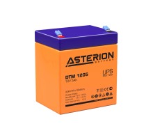 Аккумуляторная батарея Asterion (Delta) DTM 1205 12В/5Ач, клемма F2 (90х70х101мм (107мм); 1,8кг; Срок службы 6лет)