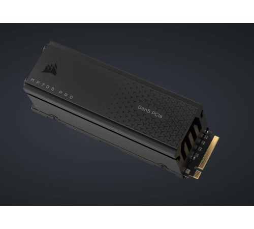 Твердотельный диск 2TB Corsair MP700 PRO, M.2, PCI-E 5.0 x4, TLC 3D NAND [R/W - 12400/11800 MB/s] with Air Cooler