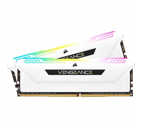 Модуль памяти CORSAIR 16GB 3600МГц DDR4 CL18 DIMM (Kit of 2x8GB) XMP 2.0, Vengeance RGB PRO SL White