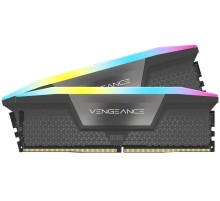 Модуль памяти CORSAIR 32GB 6400МГц DDR5 CL32 DIMM (Kit of 2x16GB) XMP 3.0, Vengeance RGB Black