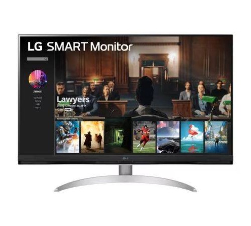 МОНИТОР 32" LG 32SQ700S-W WHITE (VA, 3840x2160, 5 ms, 178°/178°, 250 cd/m, 3000:1, +2хHDMI, +USB Type-C, +MM, +WiFi)