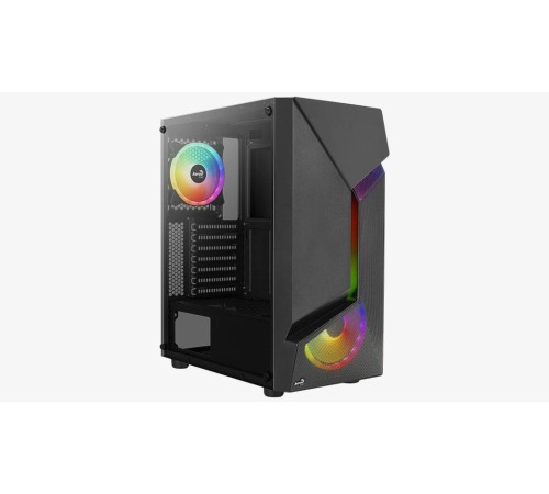 Корпус MidiTower AEROCOOL SCAPE-G-BK-v2 black (4711099471546) (без блока питания)