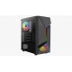 Корпус MidiTower AEROCOOL SCAPE-G-BK-v2 black (4711099471546) (без блока питания)