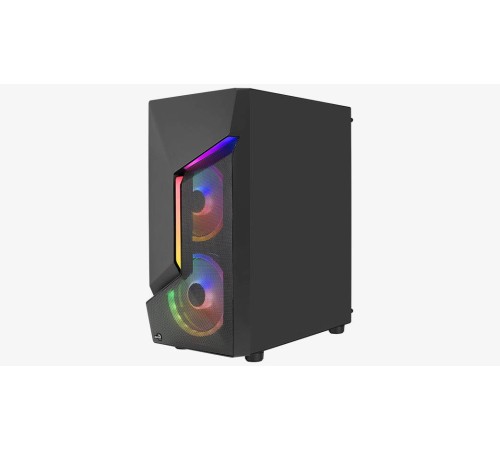 Корпус MidiTower AEROCOOL SCAPE-G-BK-v2 black (4711099471546) (без блока питания)
