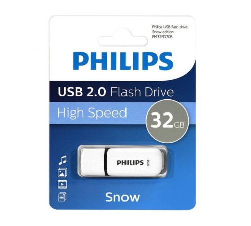Флеш накопитель 32GB PHILIPS SNOW2.0 32GB, USB 2.0