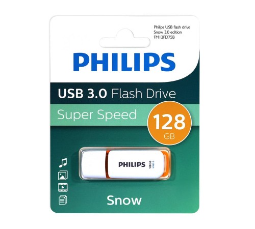 Флеш накопитель 128GB PHILIPS SNOW3.0 128GB, USB 3.0