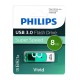 Флеш накопитель 8GB PHILIPS VIVID3.0 8GB, USB 3.0