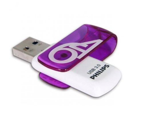 Флеш накопитель 64GB PHILIPS VIVID3.0 64GB, USB 3.0