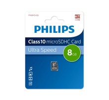 Флеш карта microSD 8GB PHILIPS microSDHC Class 10