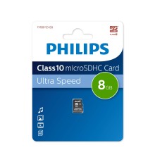 Флеш карта microSD 8GB PHILIPS microSDHC Class 10