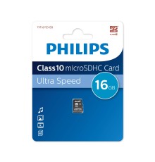 Флеш карта microSD 16GB PHILIPS microSDHC Class 10