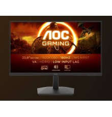 МОНИТОР 23.8" AOC 24G15N2 Black (VA, 1920x1080, 180Hz, 1 ms, 178°/178°, 250 cd/m, 80M:1, +2xHDMI 2.0, +DisplayPort 1.4)
