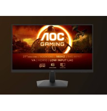 МОНИТОР 27" AOC 27G15N2 Black (VA, 1920x1080, 180Hz, 1 ms, 178°/178°, 250 cd/m, 80M:1, +2xHDMI 2.0, +DisplayPort 1.4)