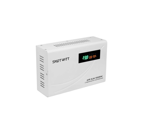 Стабилизатор напряжения Smartwatt SLIM 1000RW 1000ВА белый Стабилизатор напряжения Smartwatt SLIM 1000RW 1000ВА белый