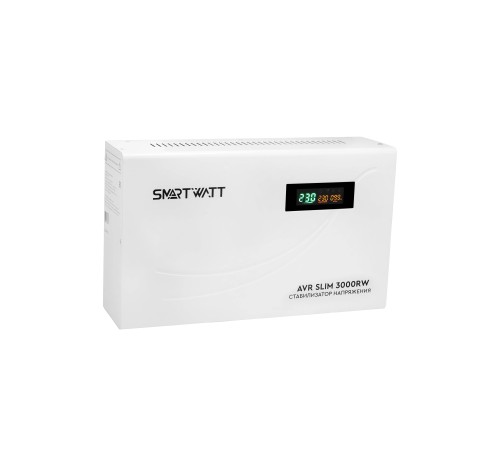 Стабилизатор напряжения Smartwatt SLIM 3000RW 3000ВА белый Стабилизатор напряжения Smartwatt SLIM 3000RW 3000ВА белый
