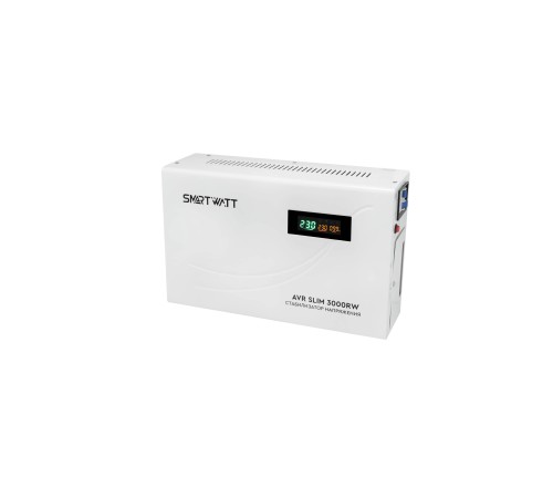 Стабилизатор напряжения Smartwatt SLIM 3000RW 3000ВА белый Стабилизатор напряжения Smartwatt SLIM 3000RW 3000ВА белый